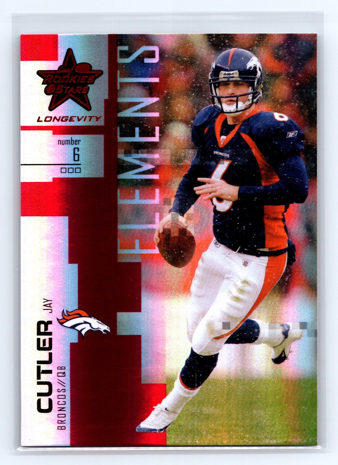 2007 Leaf Rookies & Stars Longevity - Jay Cutler #90 Ruby /199 Denver Broncos 