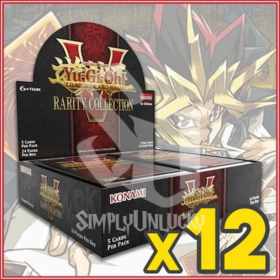 YuGiOh Rarity Collection V Booster Box Case 12 Boxes ENGLISH