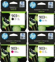 Hp 903XL Black Cyan Magenta Yellow Ink Cartridge Bundle Pack