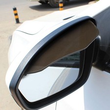 2PCS Car Rear View Mirror Rain Visor Guard, PVC Auto Side Mirror Rain Eyebrow