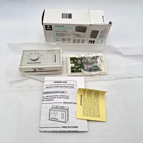 White Rogers 1F56W-444 Heating / Cooling Thermostat - New Old Stock - NIB