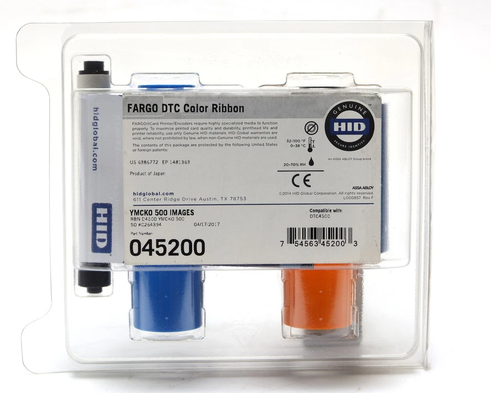 HID FARGO DTC4500e ID Card Printer & Encoder - Image 2 of 4