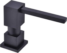 Built-in Sink Soap Dispenser | Lotion Dispenser for Kitchen Matte Black Brass