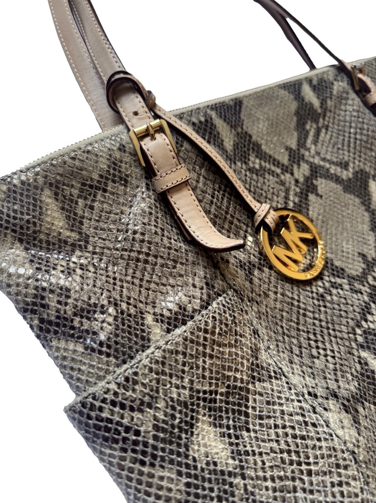 Michael Kors Rare Python Embossed Leather Purse - image 7