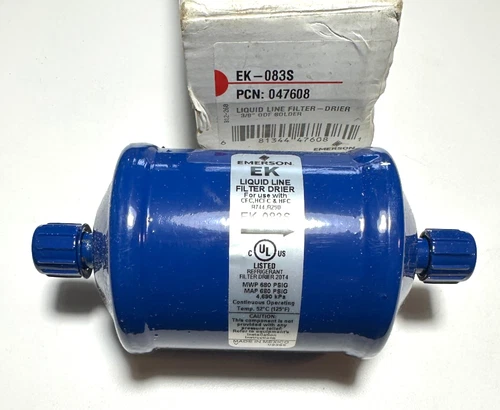 Emerson Refrigerant Liquid Line Filter-Drier 3/8 ODF Solder EK-083S