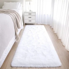 106'' x 141'' Plush Long-Haired Carpet-Non-Slip,Dirt-Resistant,Tie-Dyed Shag Rug