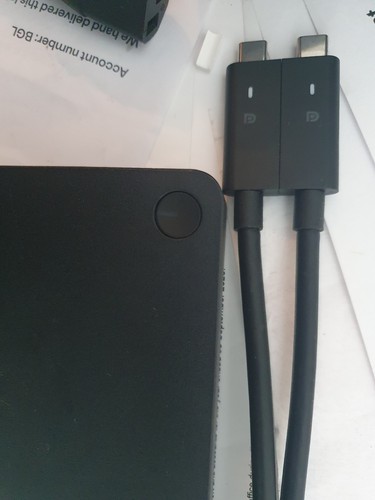 Dell WD19DC K20A001 USB C Docking Station Black USB 3.0 & C HDMI With 240W AC UK - Picture 3 of 4