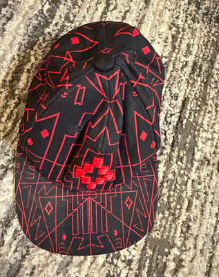 Starter x Marcelo Burlon Black/Red Geometric Adjustable Baseball Cap One Size