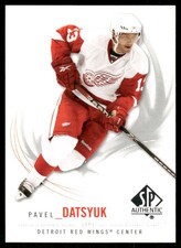2009-10 SP Authentic Pavel Datsyuk Detroit Red Wings #82