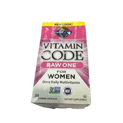 Vitamin Code RAW ONE Multivitamin for Women 30 Count Whole Food Exp.12/25