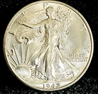1942 S Walking Liberty Half Dollar GEM MS Orig Incredible Mint Luster & Strike
