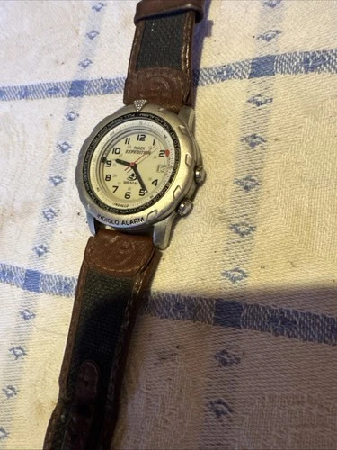 Vintage Timex Expedition Indiglo Easy Set Alarm Watch WR 50M Sports Watch