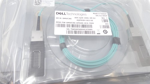 NEW Dell QSFP28 100G Base-AOC Active Optical Cable MVCX6 - Afbeelding 2 van 6
