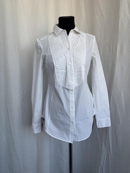 Women Karen Millen Shirt White Cotton 36 / S / 44 #9RF7