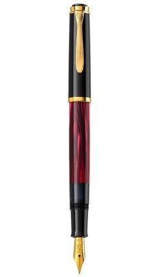 PELIKAN SPECIAL EDITION CLASSIC M200 MARBLED RED FOUNTAIN PEN Fine   Nib