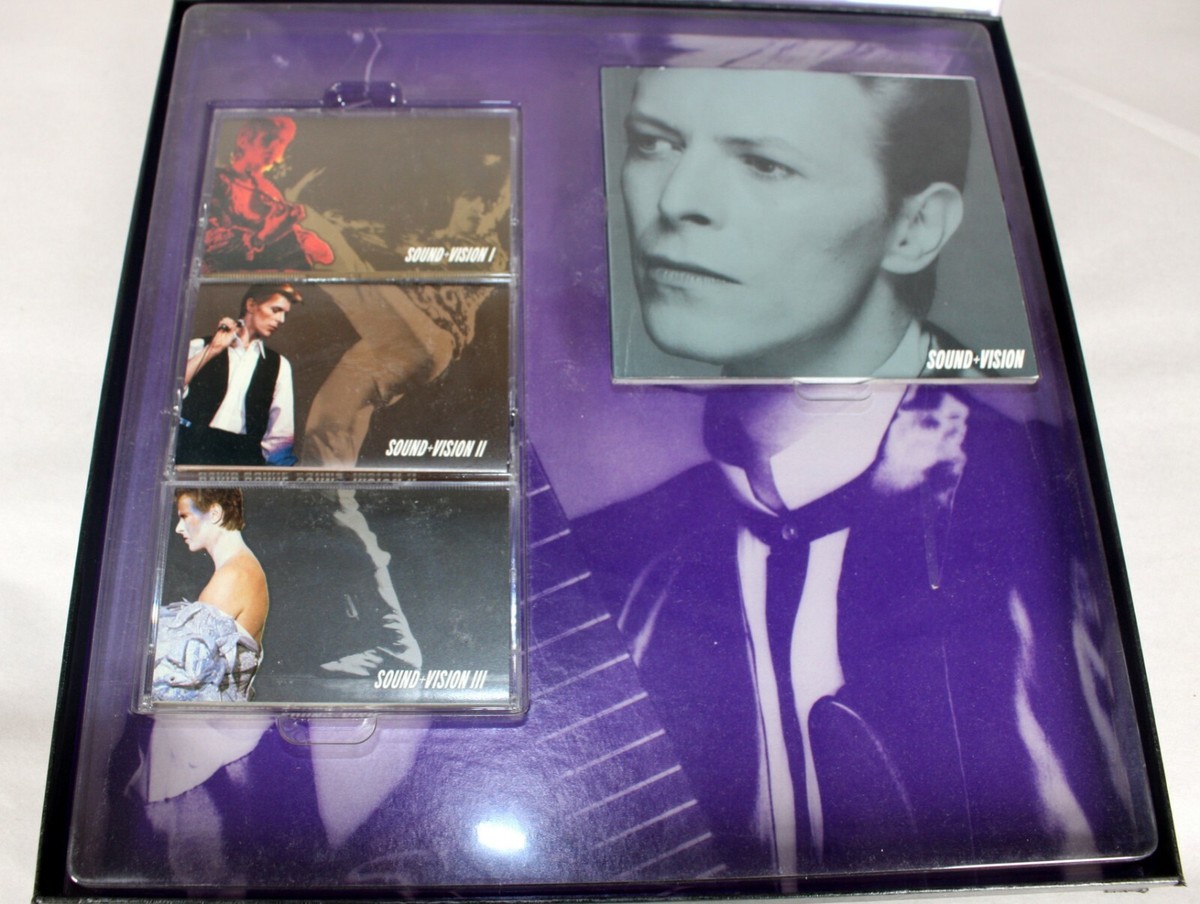 DAVID BOWIE = SOUND + VISION 3 CASSETTE TAPE BOX SET AND