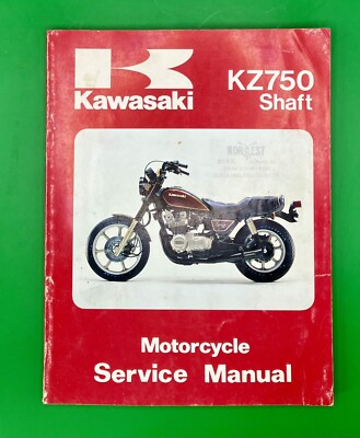 Genuine 1982 Kawasaki KZ750 Shaft Service Shop Repair Manual JB0