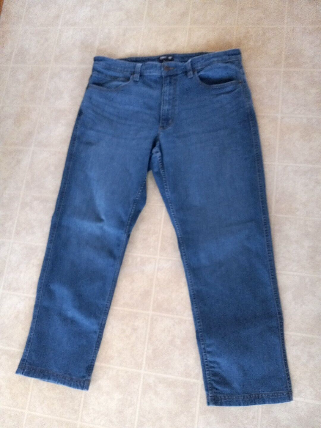 Kirkland Signature Men's Jeans Relaxed Wide Fit Jean Pants Blue 36x30