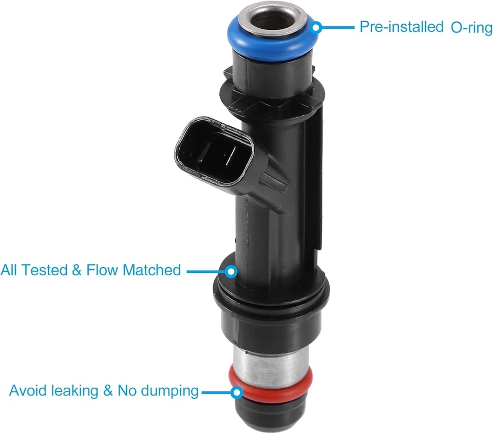 Juego de (4) inyectores de combustible Delphi #12571863 2003-2005 Pontiac Sunfire 2,2 L I4 OEM Foto 2 de 4