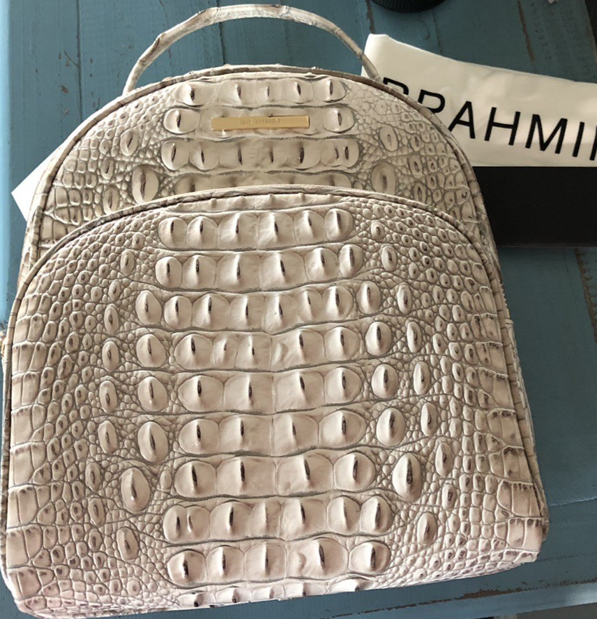 Brahmin Chelcy Backpack ~ Fairest Grey Melbourne ~ ▫️🩶▫️ Cool Dreamy Neutral
