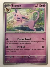 Pokémon TCG Obsidian Flames Espeon 086/197 NM