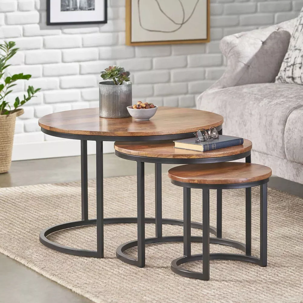 Metal table nest deals