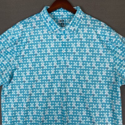 NVR LND Country Club Polo Shirt Men's Large Golf Performance Killebrew Thompson