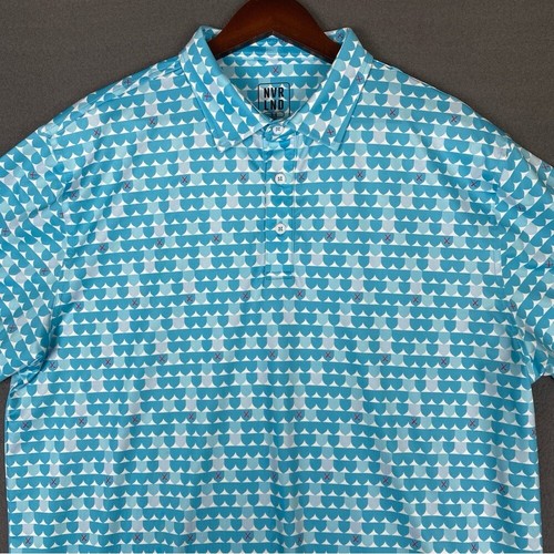 NVR LND Country Club Polo Shirt Men's Large Golf Performance Killebrew Thompson