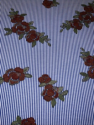 Robe neuve avec étiquettes LuLaRoe Julia bleue avec rayures