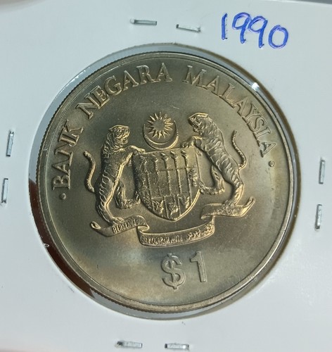 RM1 Malaysia Commemorative Coin 1990 RMk5 (BU) #87 - Picture 2 of 2