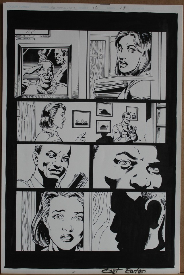 Scot EATON Original Art Page X-O MANOWAR Comic Art