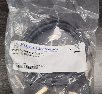 Extron DVID SL Ultra 6' Ultra Flexible Single Link DVI-D Cable 26-662-06