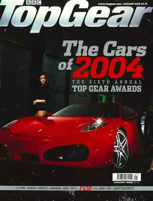 BBC Top Gear Magazine Issue #136, Aston Martin DBR9, Ford Fiesta, Cars, Jan 2005