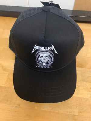 Metallica In Vertigo Logo Black Mesh Baseball Cap Officially Licensed Product