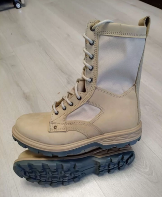 ロシア軍 Faradei VKBO ブーツ 42 サンド シリア派遣用 実物 Tactical Boots Summer Leather VKPO Faradei Biege Hunter Russian