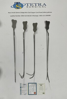 Lockhart Mummery Fistula Probe With Hole ,Set of 4 Non magnet Stainless Steel
