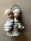 Vintage Precious Moments Love One Another Porcelain Ornament 522929 CHRISTMAS — photo 1
