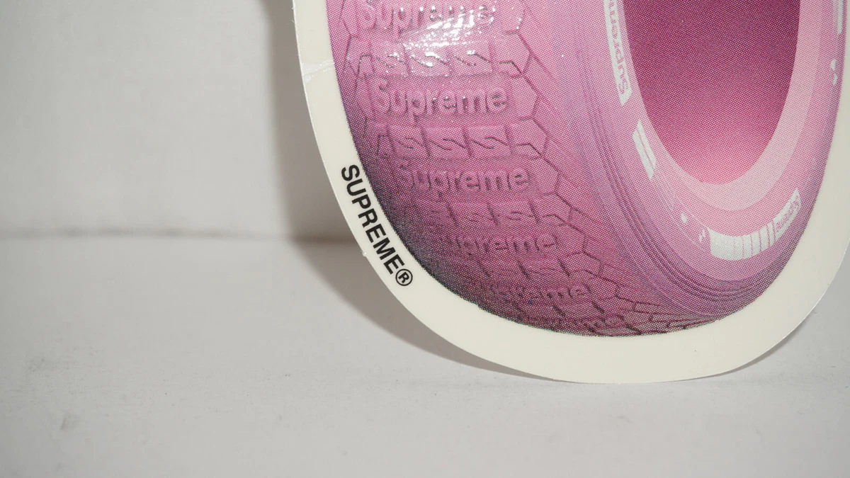Pink sales supreme sticker
