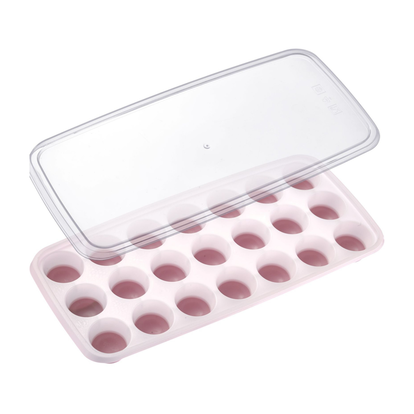 Thiru Eiswürfelform 2er Set mit Deckel, BPA-Frei, spülmaschinengeeignet