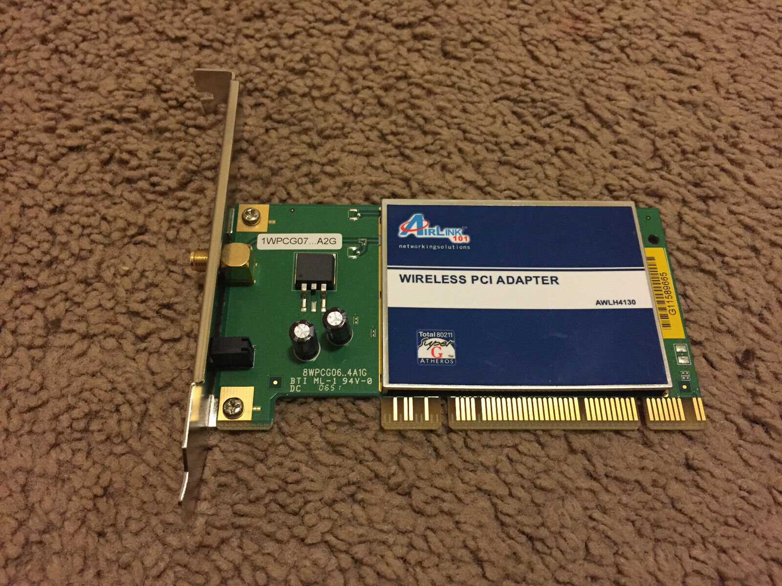 Airlink AWLH4130 Super G Wireless PCI Adapter