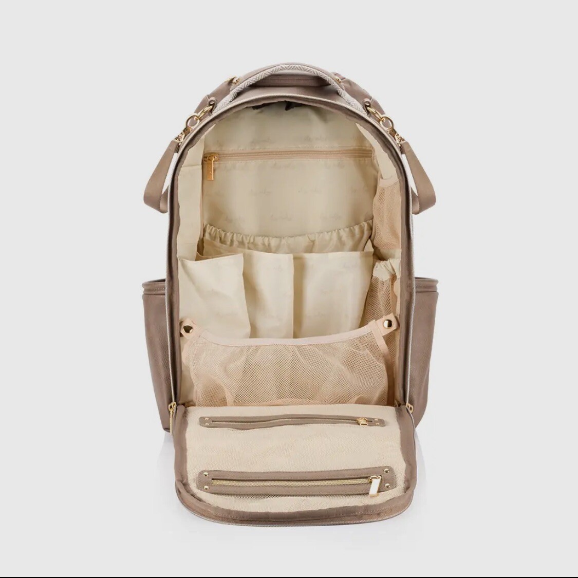 New VIRAL! Itzy Ritzy Boss Backpack Diaper Bag Vanilla Latte  display picture 3