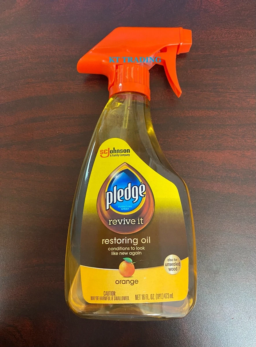 Lot of 2 Pledge Orange Revive It Cleaning supplies