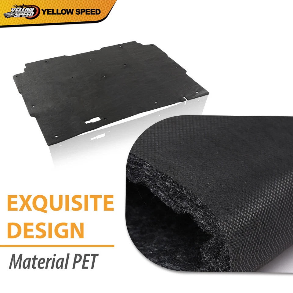 Almohadilla aislante de capó apta para camioneta Chevrolet S10 1982-1993 y Blazer de 1/2" con clips Foto 4 de 4