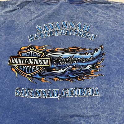Harley Davidson Motorcycles Savannah Georgia T-Shirt USA Men's XL
