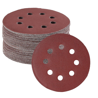 Sanding Discs 5 Inch 8 Hole 30 Pack Assorted Grits 40 80 120 220 320 60