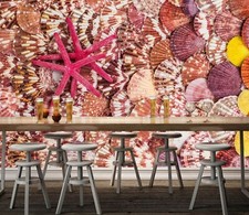 3D Color Seashells S239 Wallpaper Mural Self-adhesive Removable Sticker Kids Pa