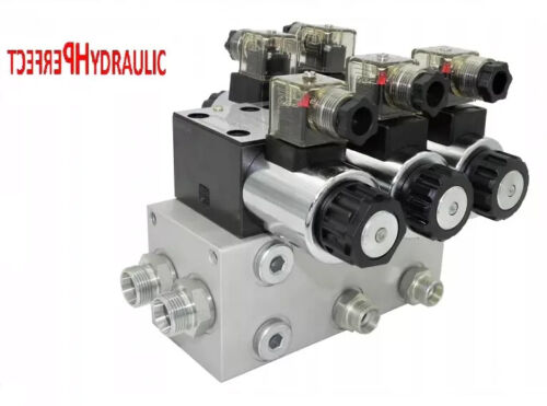 Elettrovalvola Idraulica direzionale 2 sezioni CETOP 03 NG6 60L 12V + sollievo