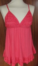 Camisole Babydoll Black Grey Pink Frilly Cups Jersey Stretchy Gift Idea AX2