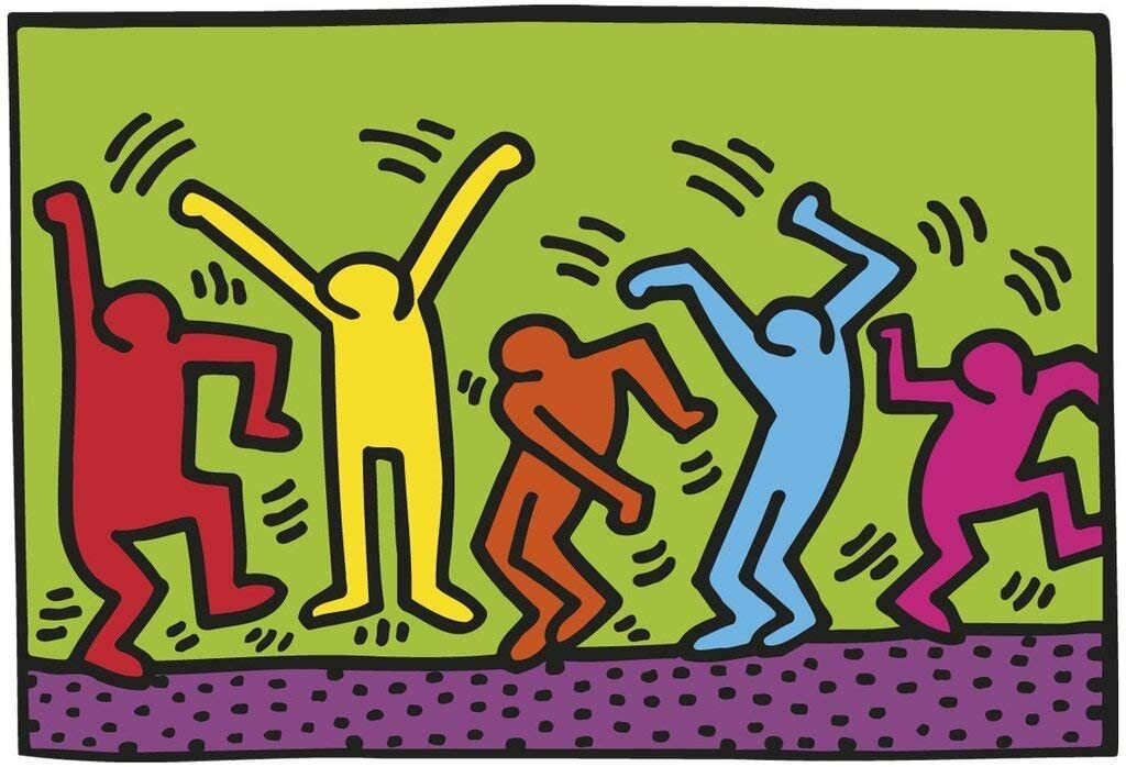 Untitled, 1987 (dance) by Keith Haring Art Print Out of print 2015