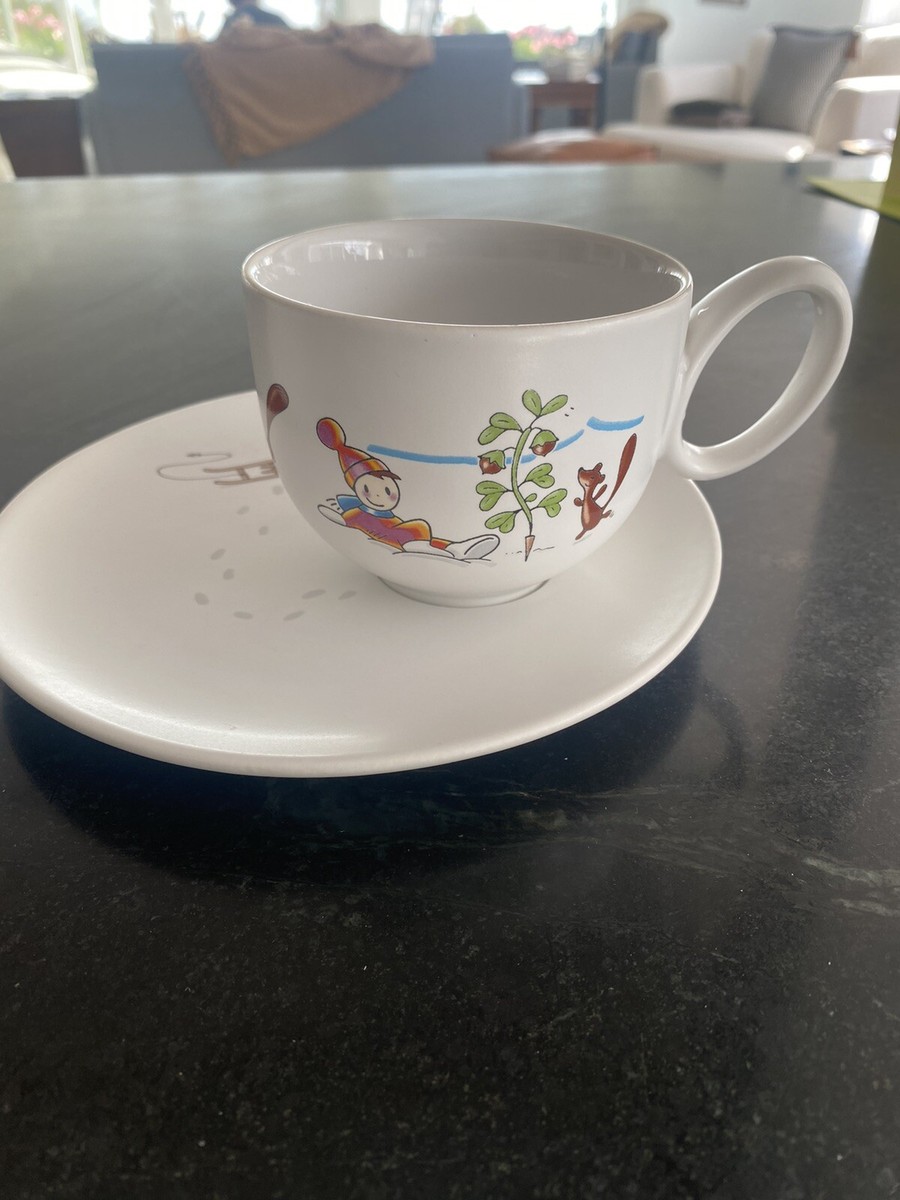 Alessi Miriam Mirri Cup And Saucer Snow Sledding Winter | eBay